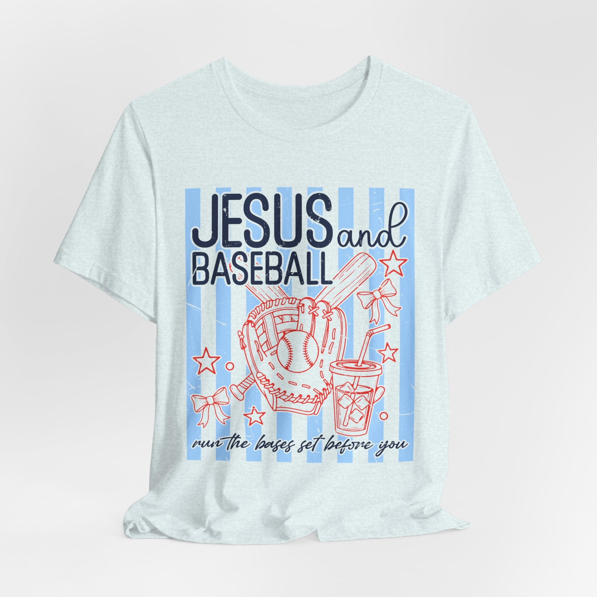 Jesus and Baseball T-Shirt — Faith & Play Graphic Tee ("Jesus and Baseball")