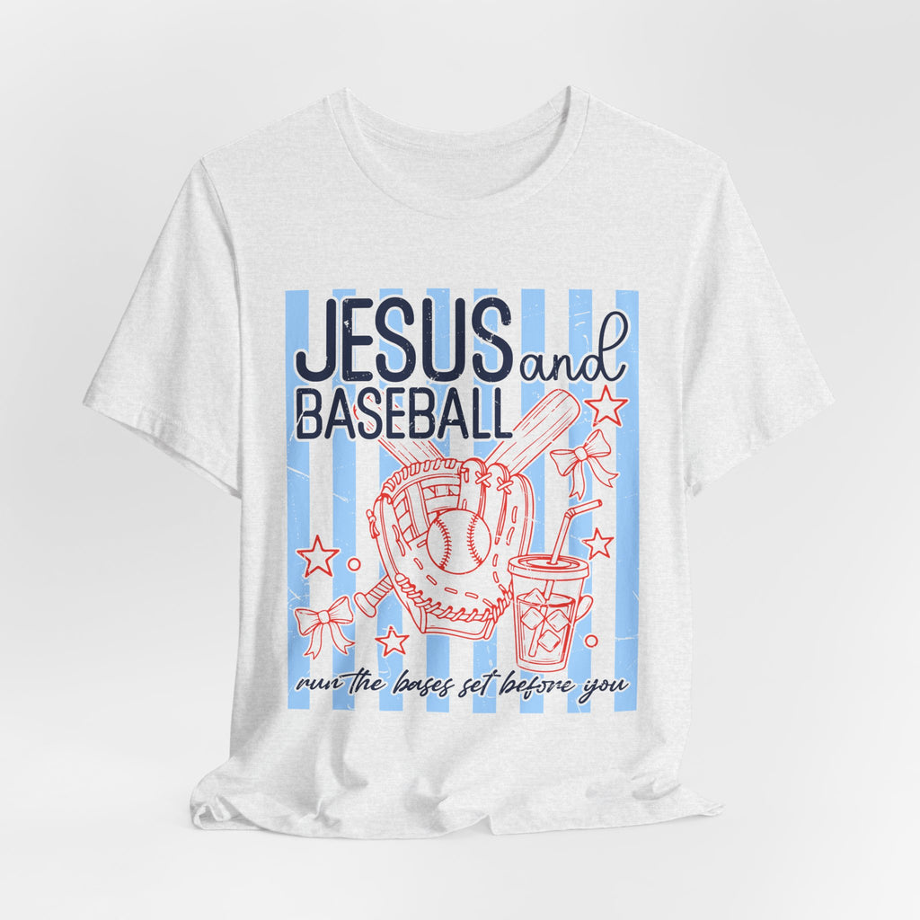 Jesus and Baseball T-Shirt — Faith & Play Graphic Tee ("Jesus and Baseball")