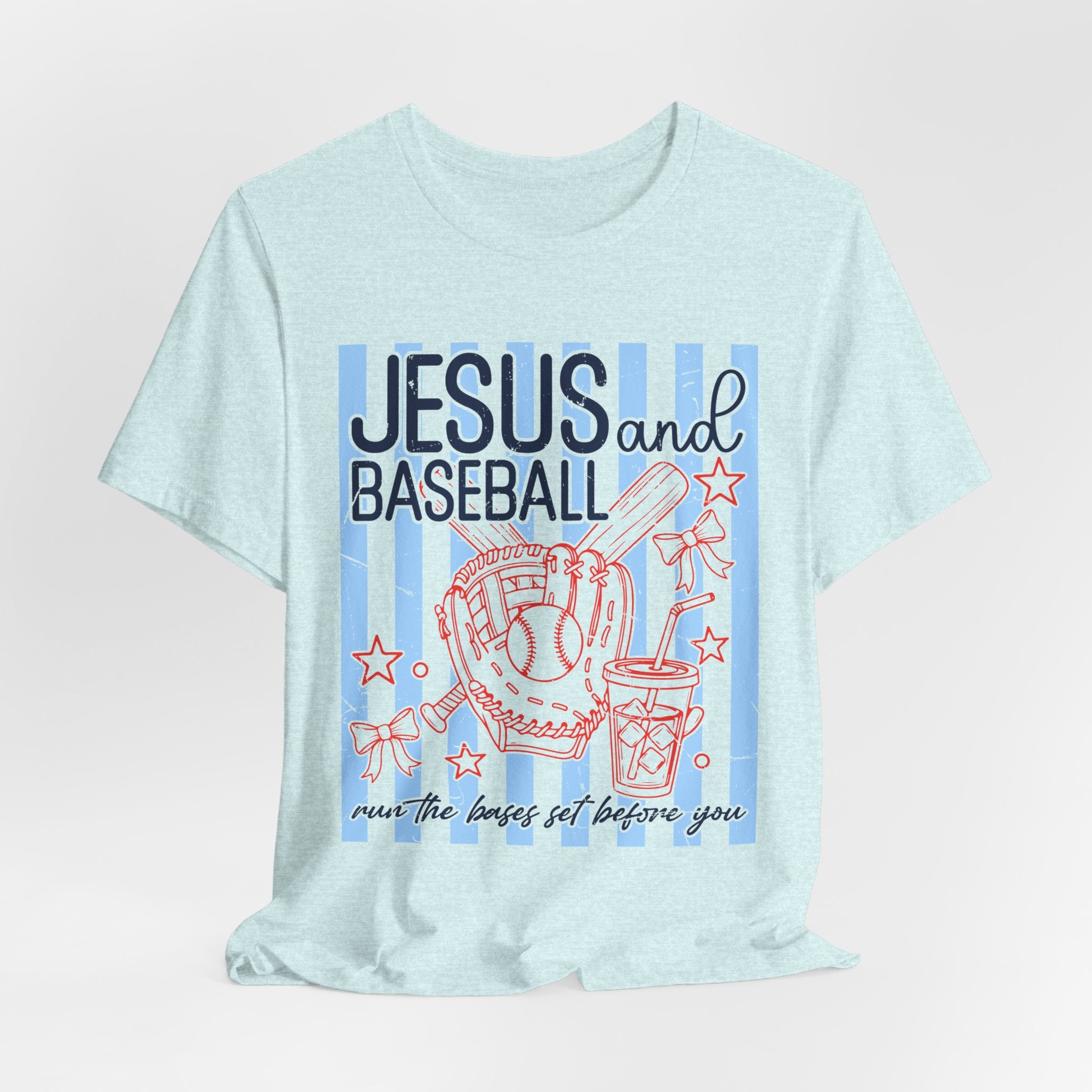 Jesus and Baseball T-Shirt — Faith & Play Graphic Tee ("Jesus and Baseball")