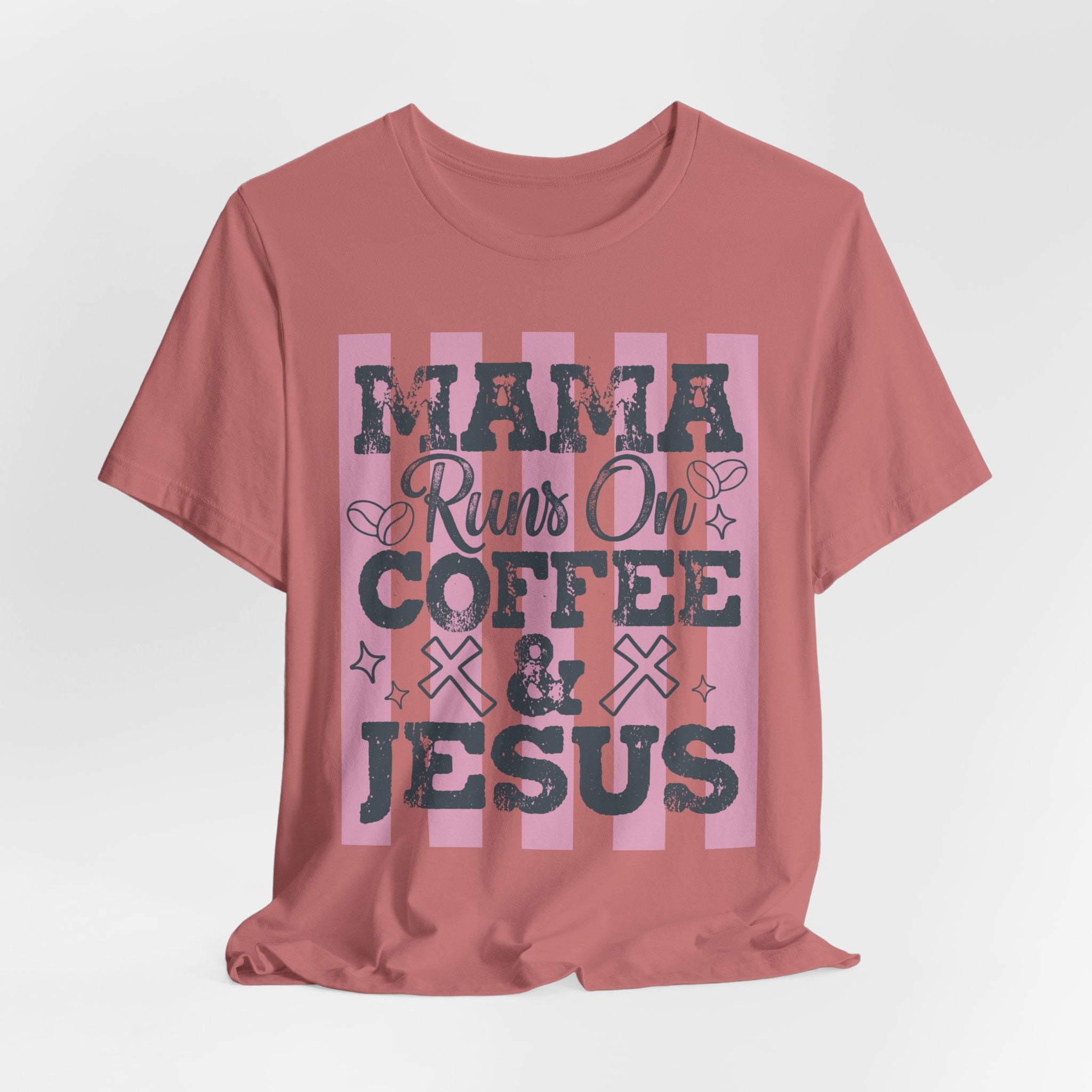 Mama Runs on Coffee & Jesus T-Shirt