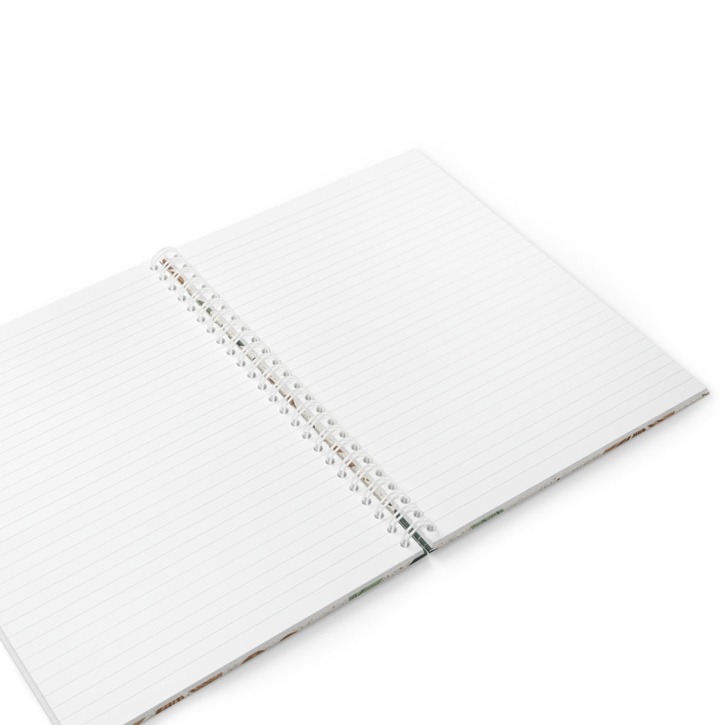 Prayer Journal Spiral Notebook — Floral Rustic Faith Notebook