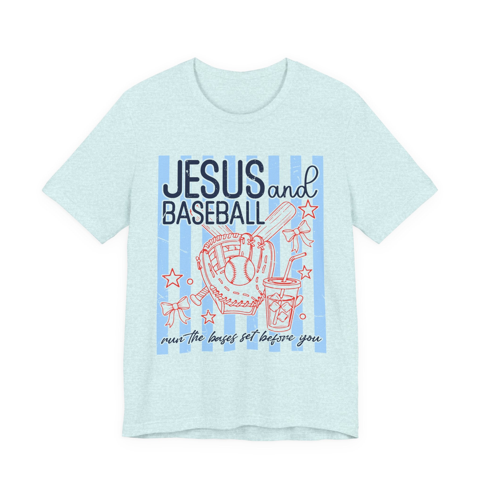 Jesus and Baseball T-Shirt — Faith & Play Graphic Tee ("Jesus and Baseball")