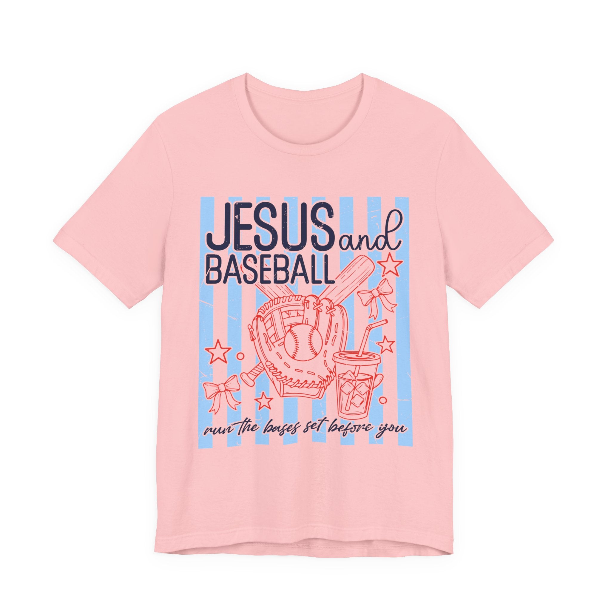 Jesus and Baseball T-Shirt — Faith & Play Graphic Tee ("Jesus and Baseball")