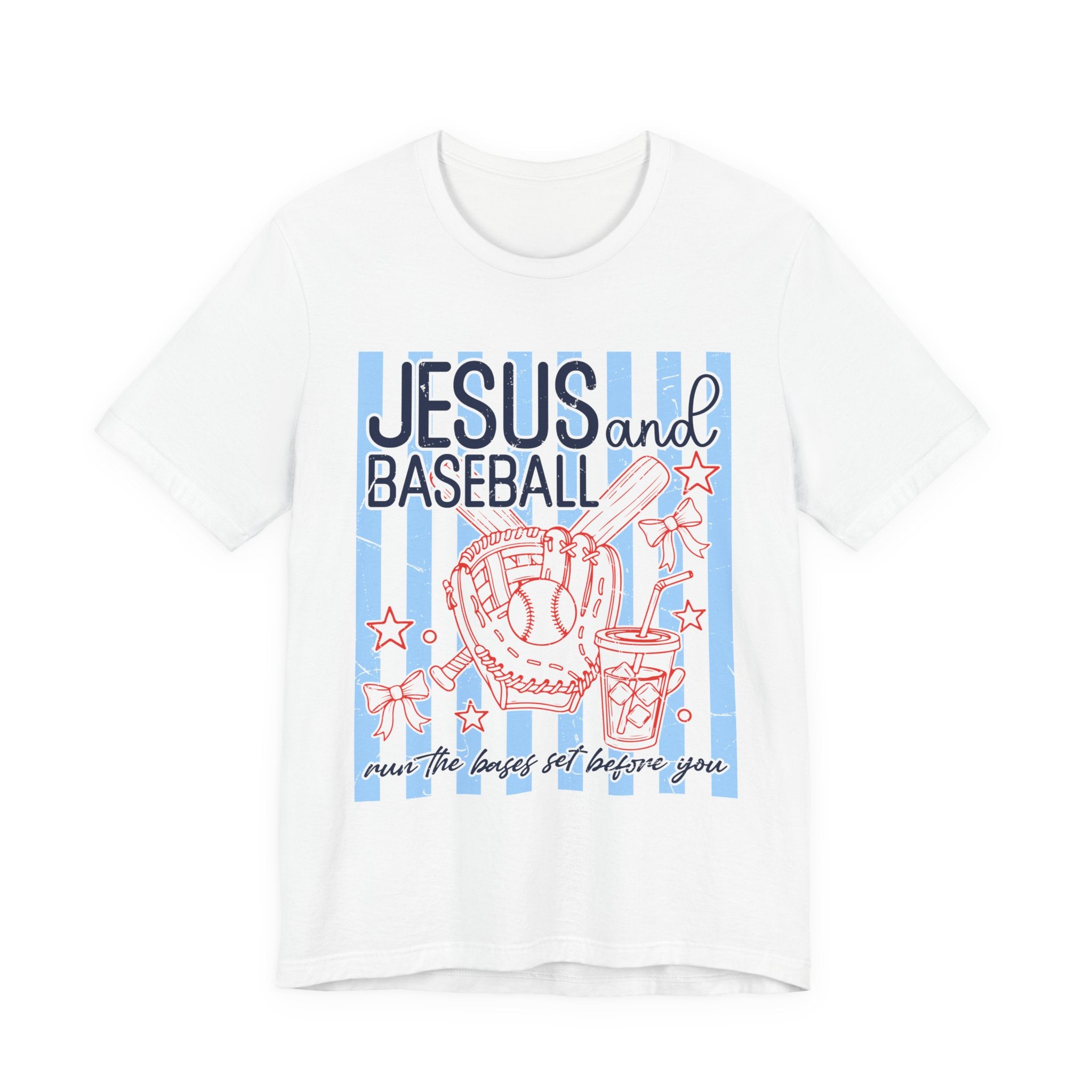 Jesus and Baseball T-Shirt — Faith & Play Graphic Tee ("Jesus and Baseball")