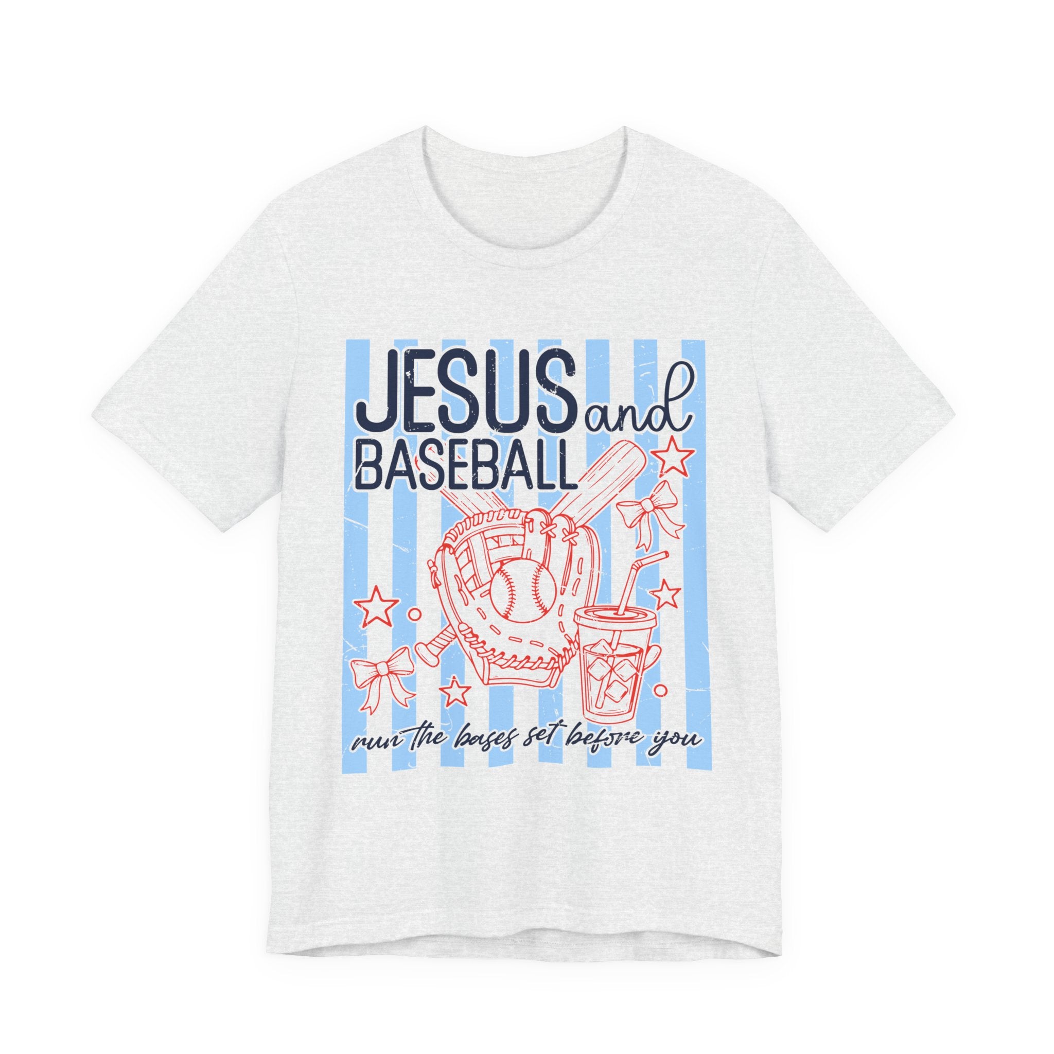 Jesus and Baseball T-Shirt — Faith & Play Graphic Tee ("Jesus and Baseball")