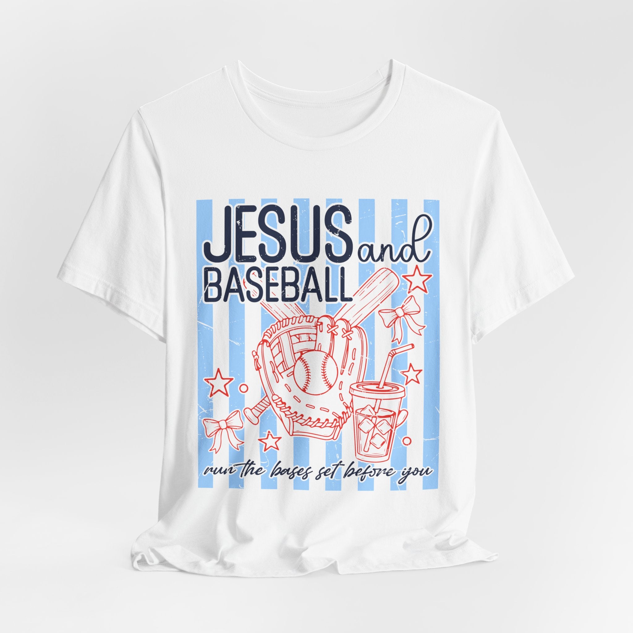 Jesus and Baseball T-Shirt — Faith & Play Graphic Tee ("Jesus and Baseball")
