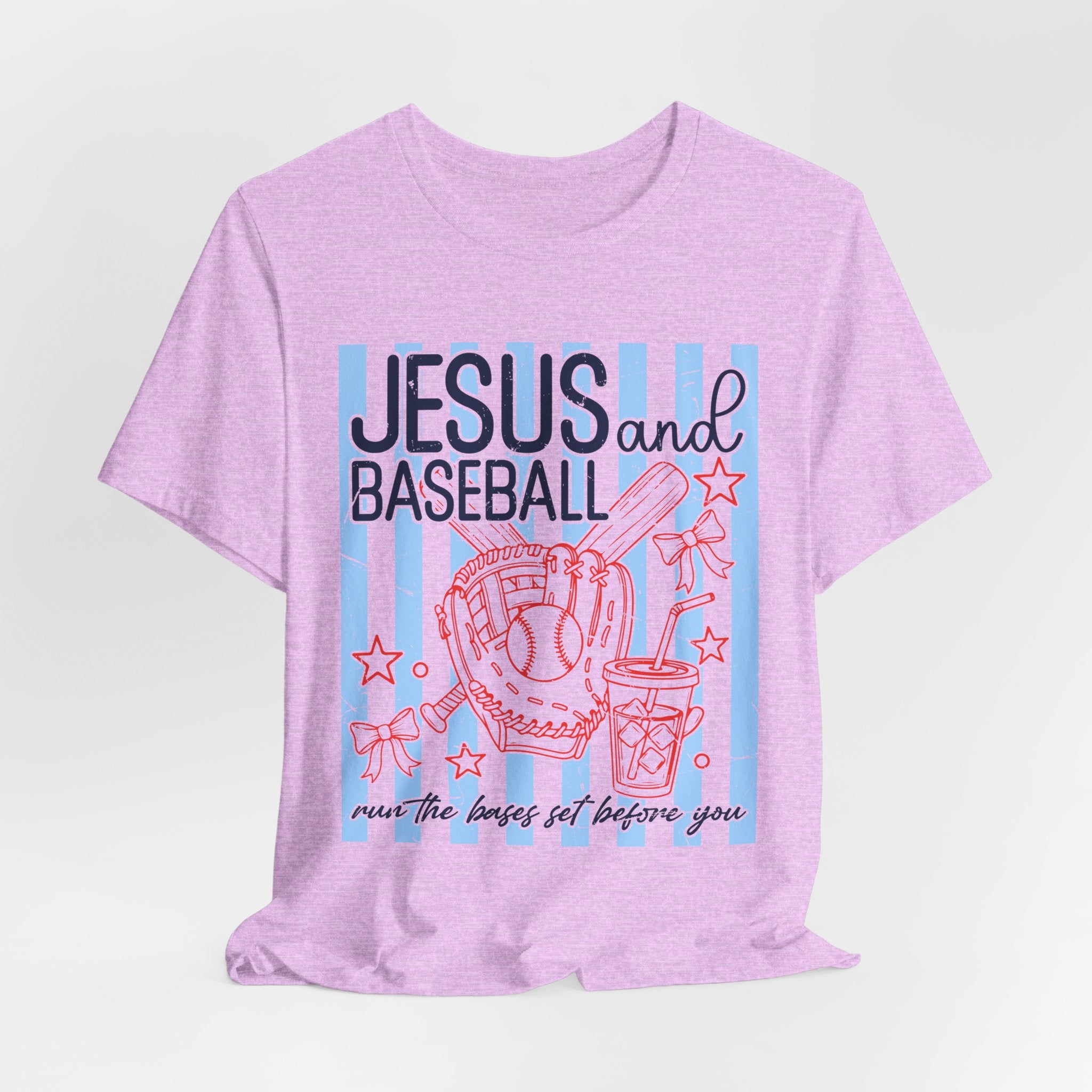 Jesus and Baseball T-Shirt — Faith & Play Graphic Tee ("Jesus and Baseball")