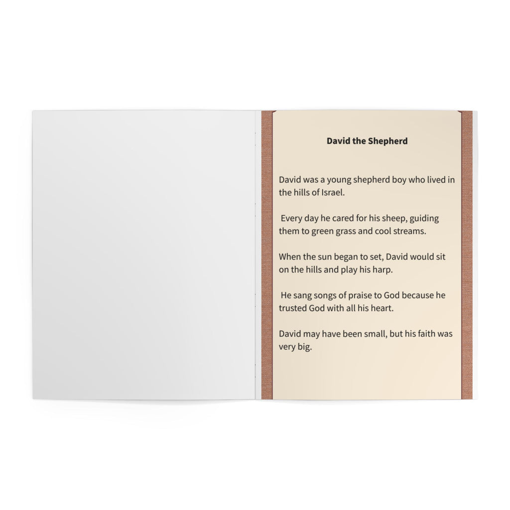 David and the Giant Coloring Book — Christian Bible Story Coloring Book for Kids