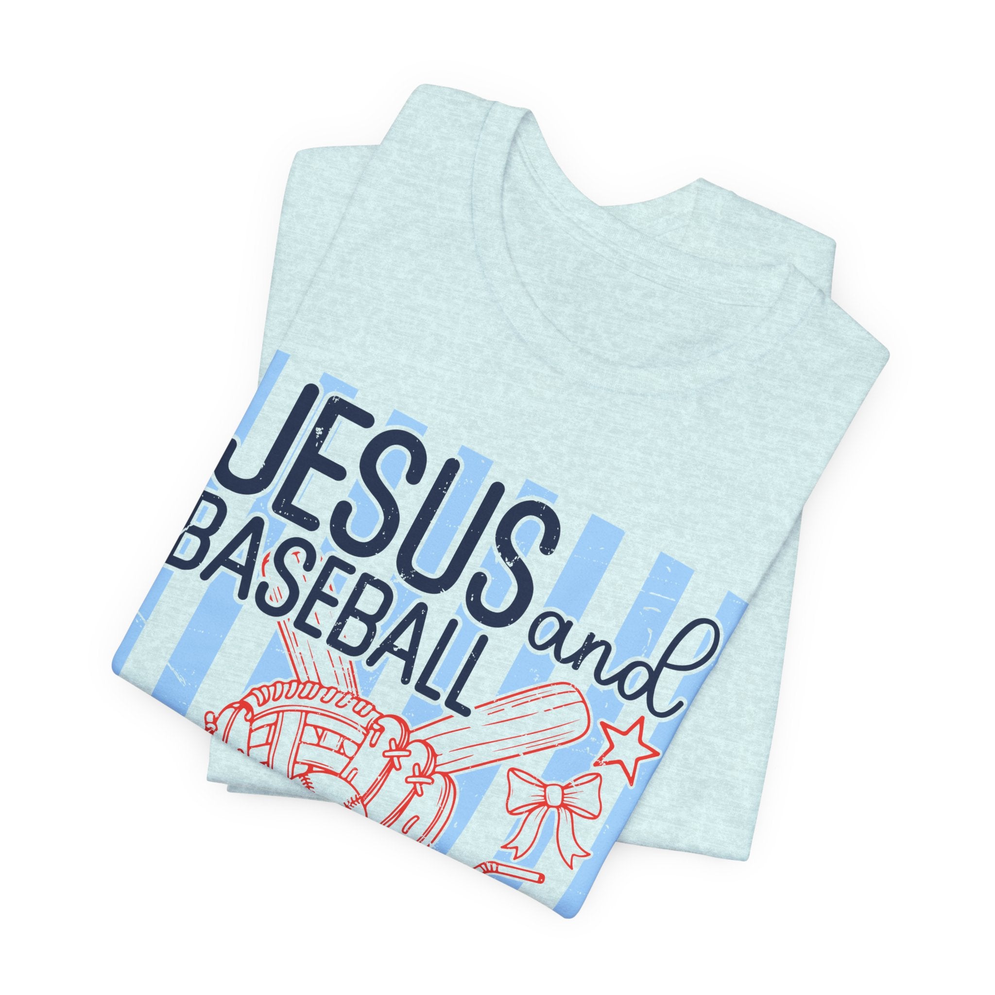 Jesus and Baseball T-Shirt — Faith & Play Graphic Tee ("Jesus and Baseball")