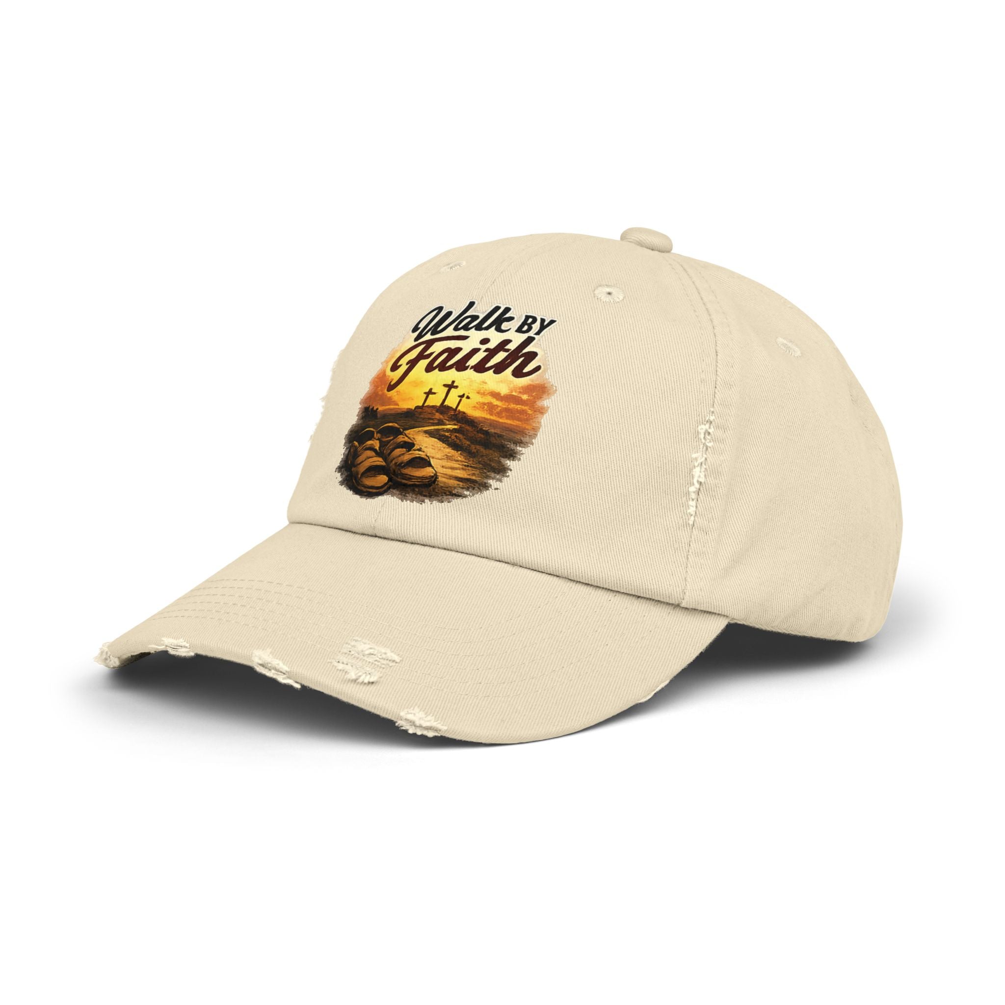Walk By Faith Distressed Cap