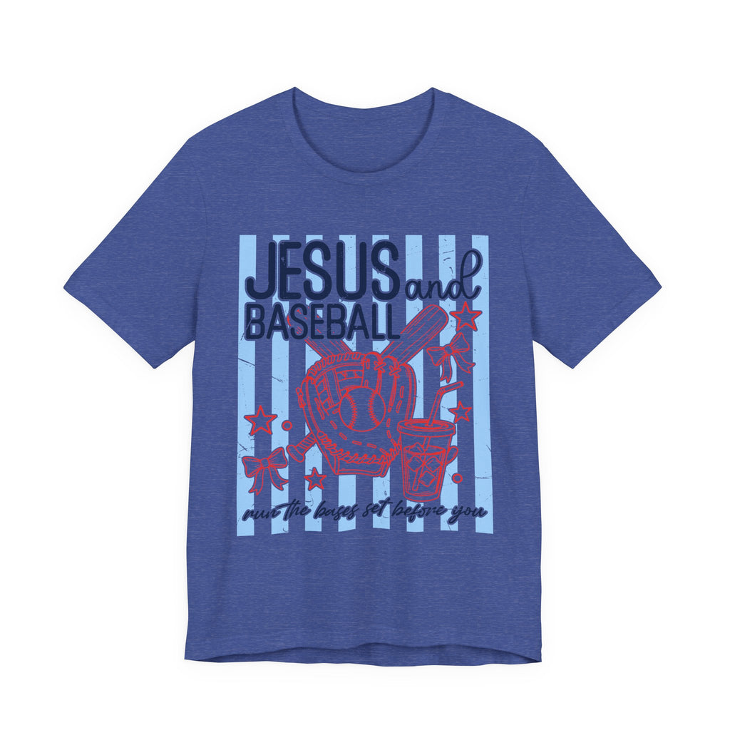 Jesus and Baseball T-Shirt — Faith & Play Graphic Tee ("Jesus and Baseball")