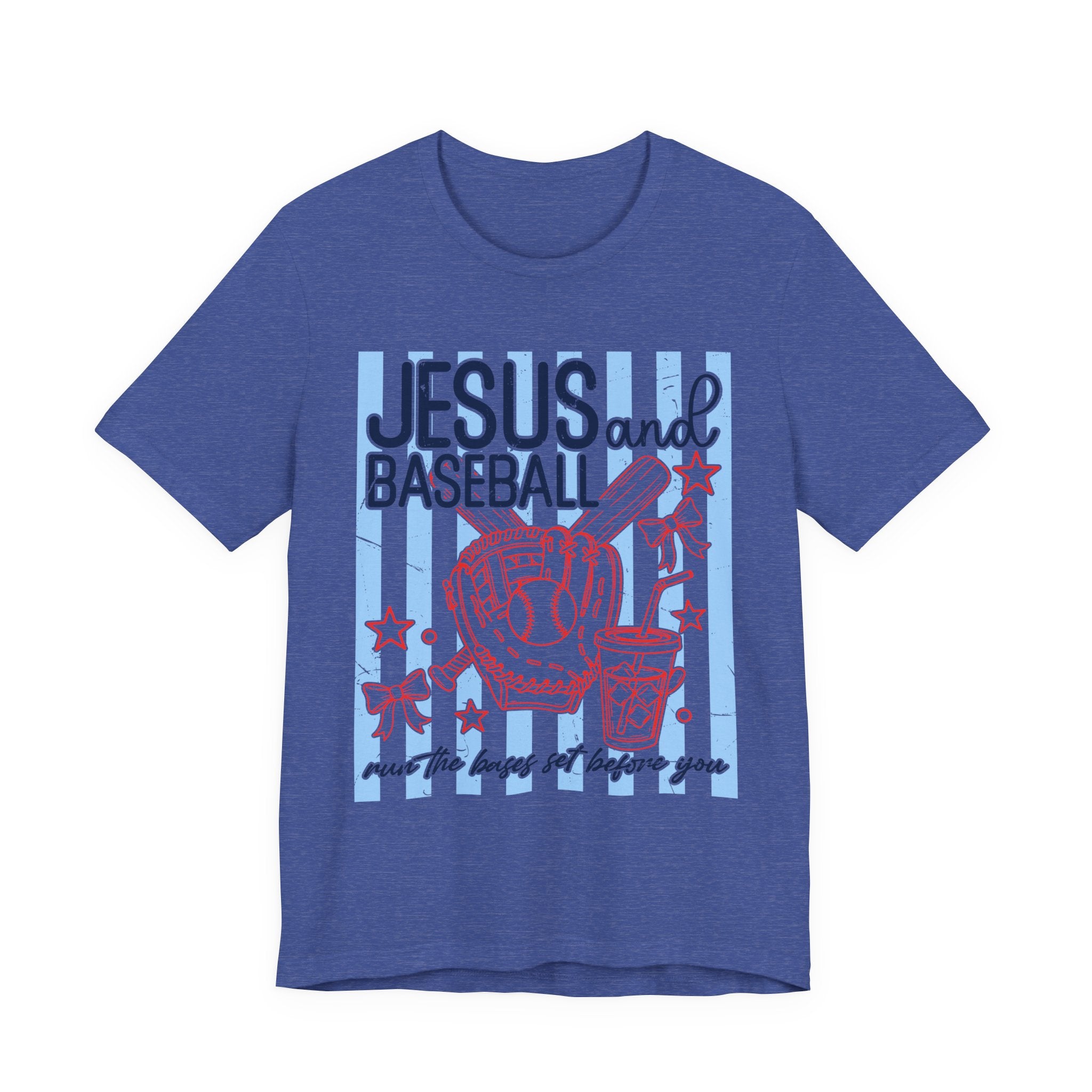 Jesus and Baseball T-Shirt — Faith & Play Graphic Tee ("Jesus and Baseball")