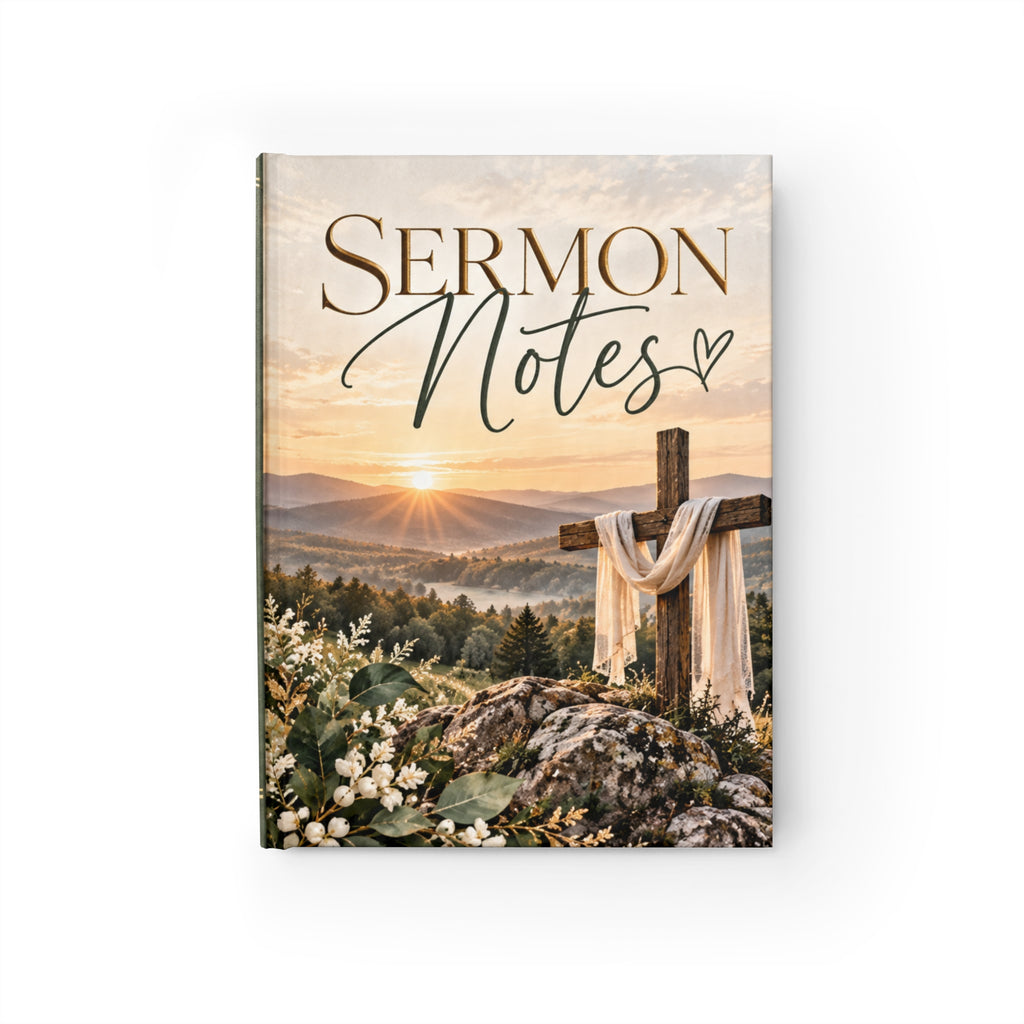 Sermon Notes Journal — Ruled Christian Notebook for Church, Bible Study & Daily Devotion