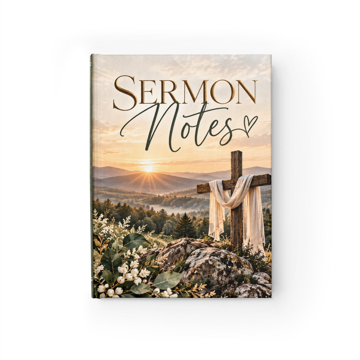 Sermon Notes Journal — Ruled Christian Notebook for Church, Bible Study & Daily Devotion
