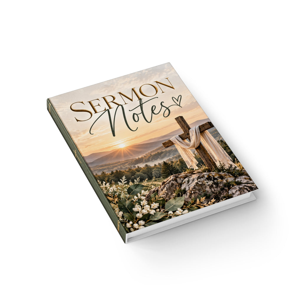 Sermon Notes Journal — Ruled Christian Notebook for Church, Bible Study & Daily Devotion