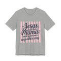 Mama Christian T-Shirt — “Jesus Made Her a Mama” Inspirational Mom Tee