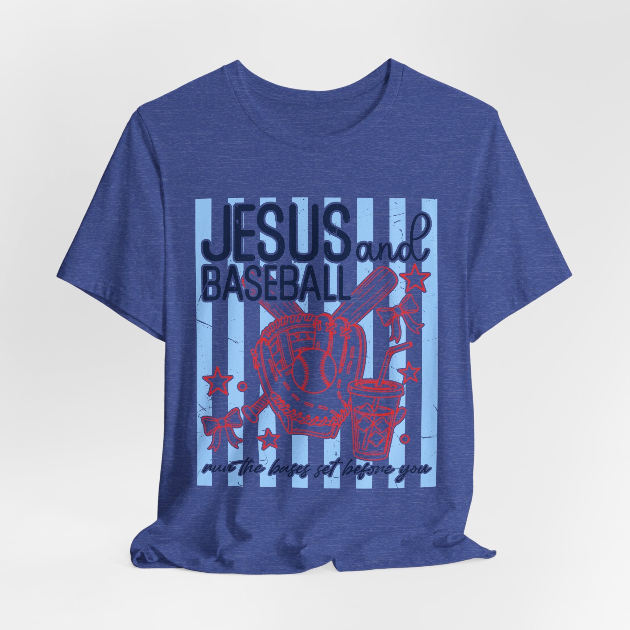 Jesus and Baseball T-Shirt — Faith & Play Graphic Tee ("Jesus and Baseball")