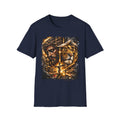 Faith Lion T-Shirt — Jesus Crown of Thorns & Cross Christian Graphic Tee