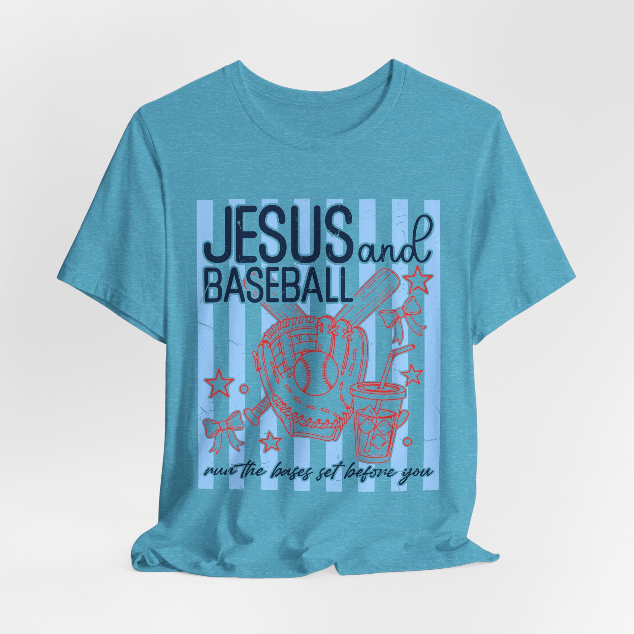 Jesus and Baseball T-Shirt — Faith & Play Graphic Tee ("Jesus and Baseball")