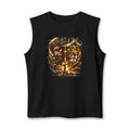 Christian Lion of Judah Muscle Tank – Jesus Crown of Thorns Fire Cross Graphic