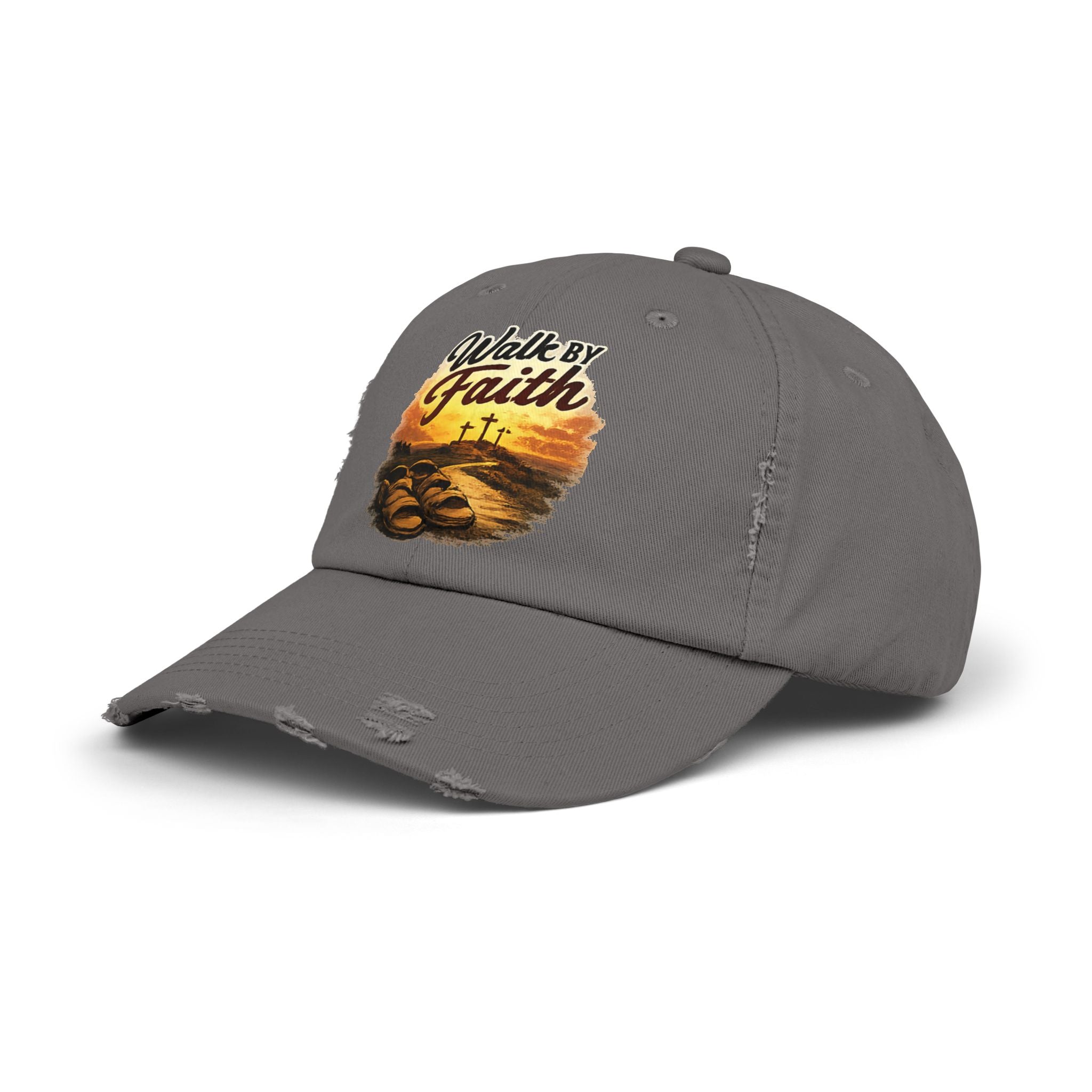 Walk By Faith Distressed Cap