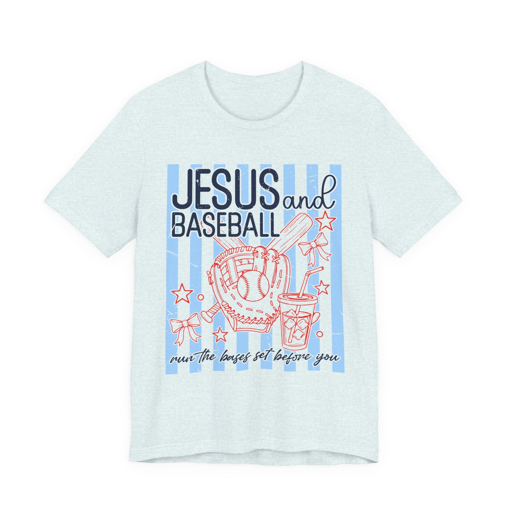 Jesus and Baseball T-Shirt — Faith & Play Graphic Tee ("Jesus and Baseball")