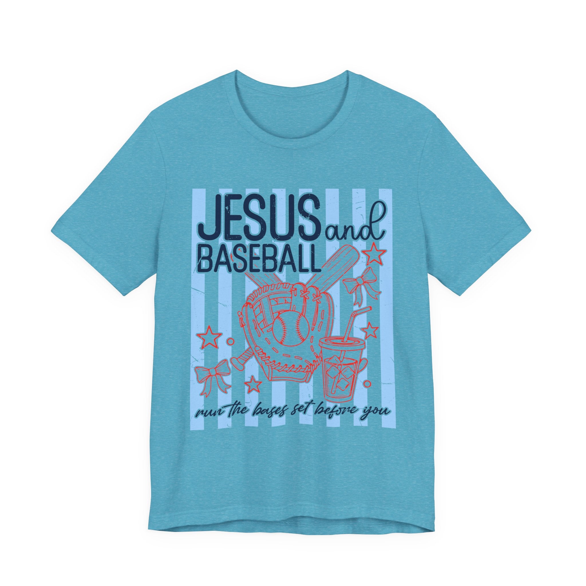 Jesus and Baseball T-Shirt — Faith & Play Graphic Tee ("Jesus and Baseball")