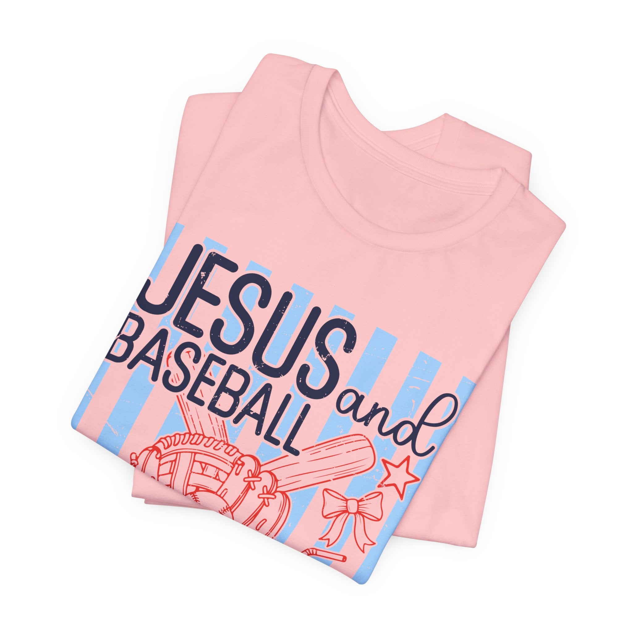 Jesus and Baseball T-Shirt — Faith & Play Graphic Tee ("Jesus and Baseball")