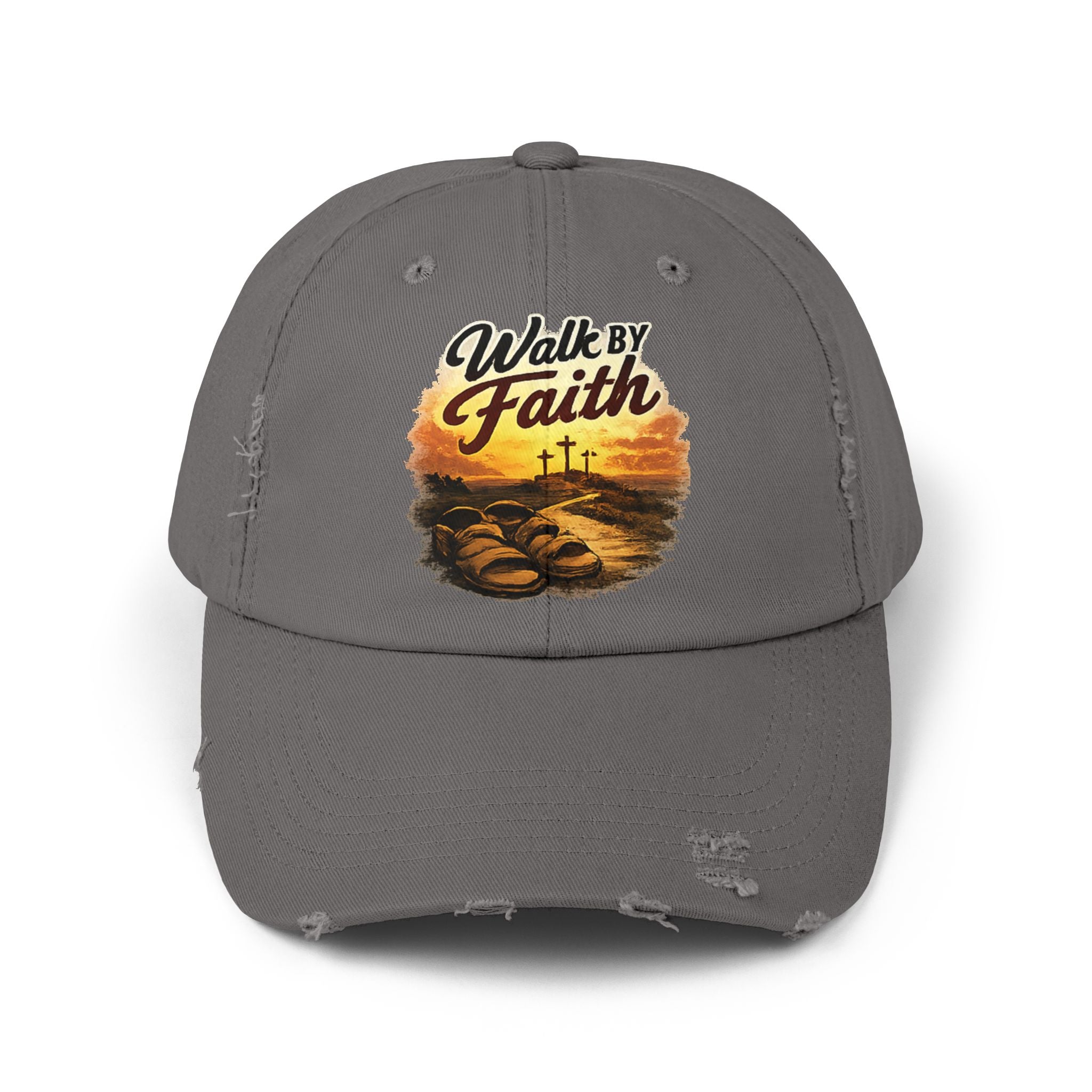 Walk By Faith Distressed Cap