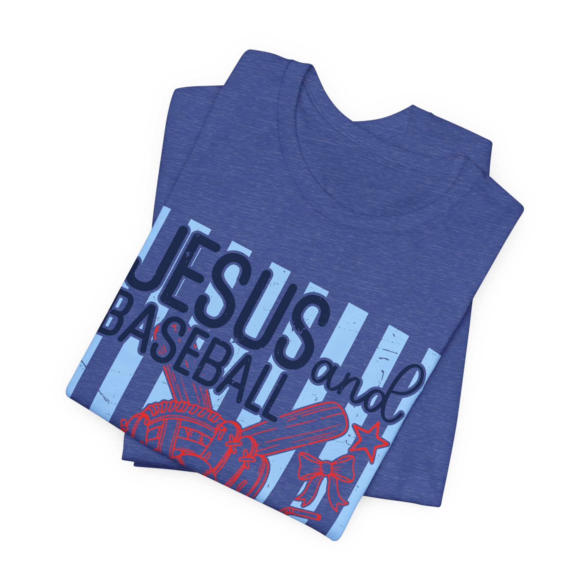 Jesus and Baseball T-Shirt — Faith & Play Graphic Tee ("Jesus and Baseball")