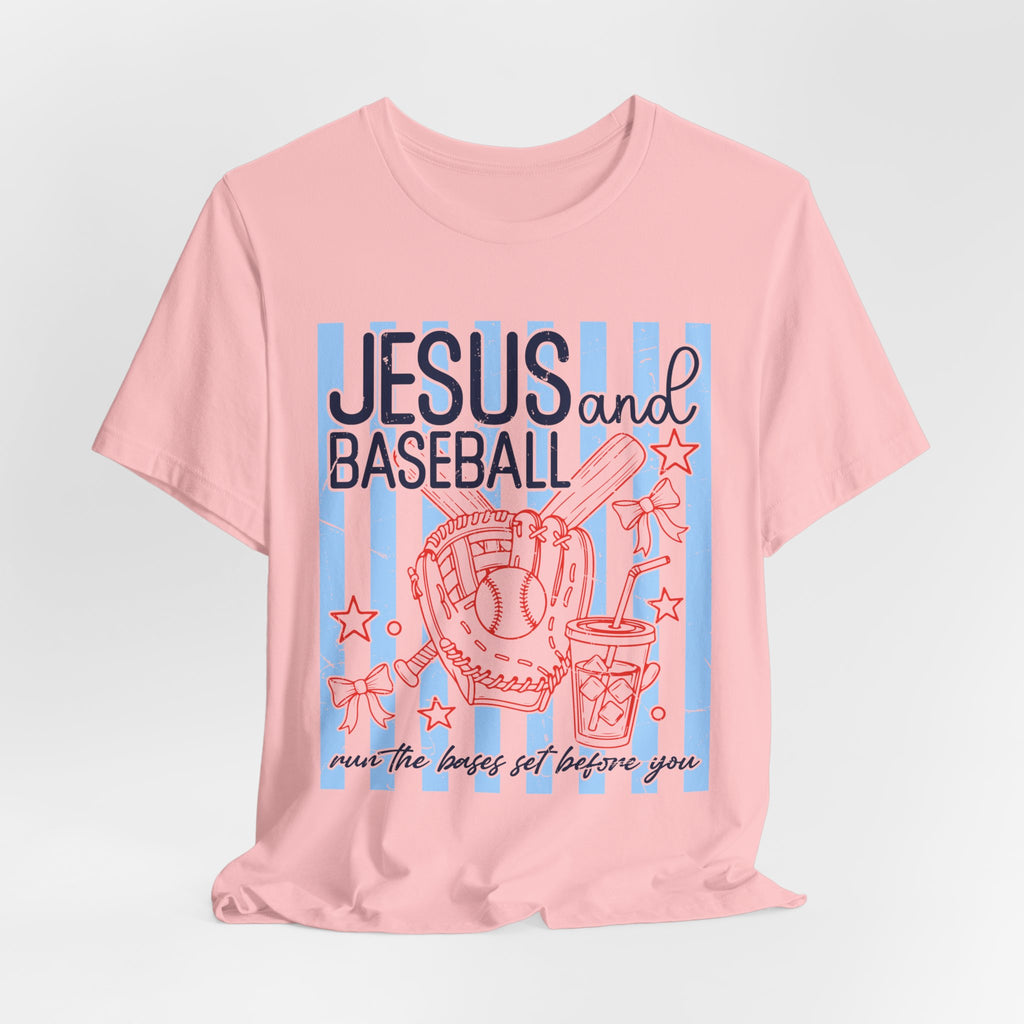 Jesus and Baseball T-Shirt — Faith & Play Graphic Tee ("Jesus and Baseball")