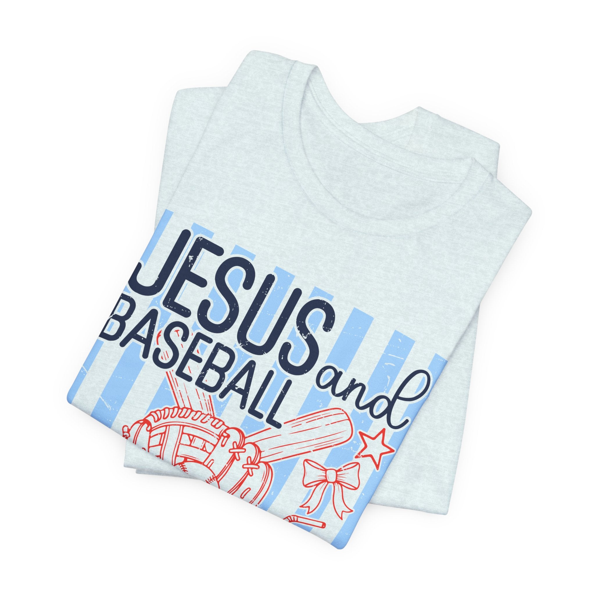 Jesus and Baseball T-Shirt — Faith & Play Graphic Tee ("Jesus and Baseball")